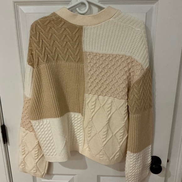 NWT Rails Reese patchwork cardigan sweater sz large - Picture 5 of 7